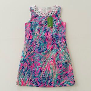 Lilly Pulitzer Girls 7 Pink Dress Coco Breeze Mini Mila Shift NWT